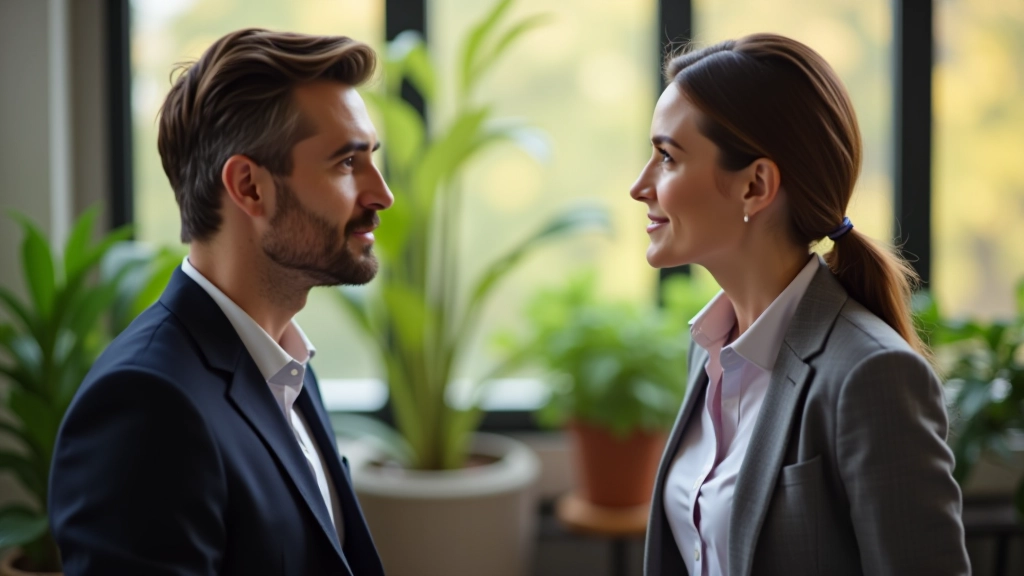 Twee personen in gesprek met open lichaamshouding en aandacht voor elkaar