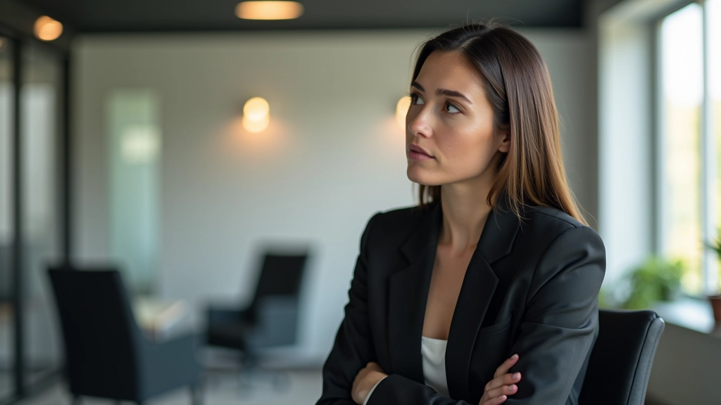 Professionele vrouw in concentratie op het werk